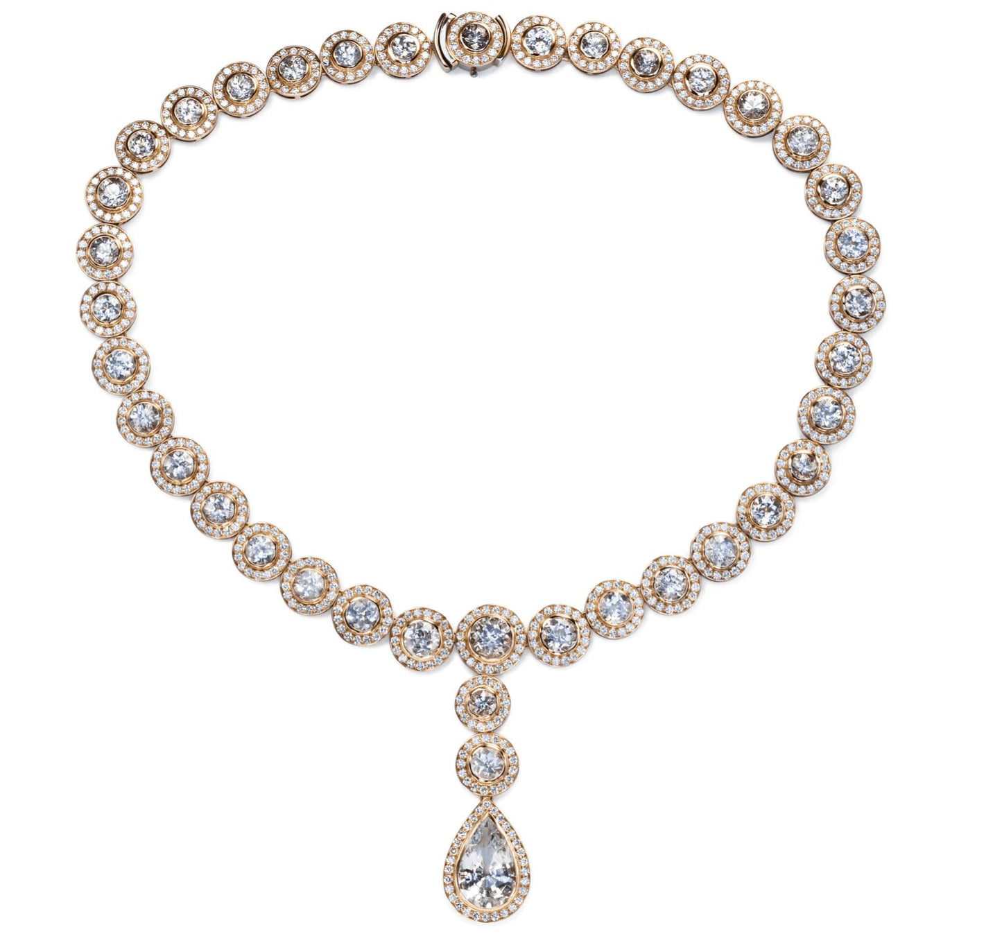 Sapphire Necklace in Red Gold 18K image 0