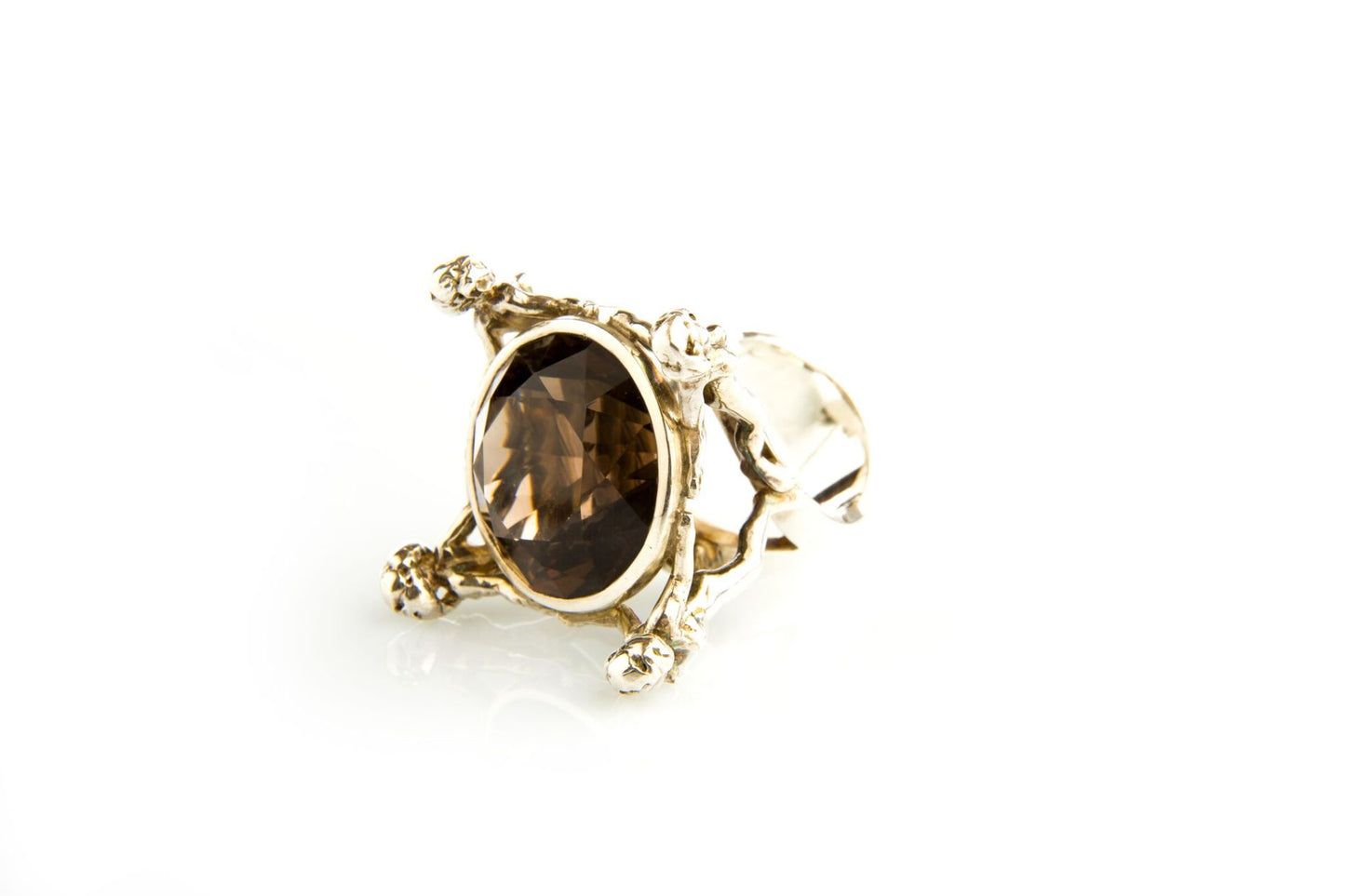 Smoky Quartz Matisse Silver Ring image 2