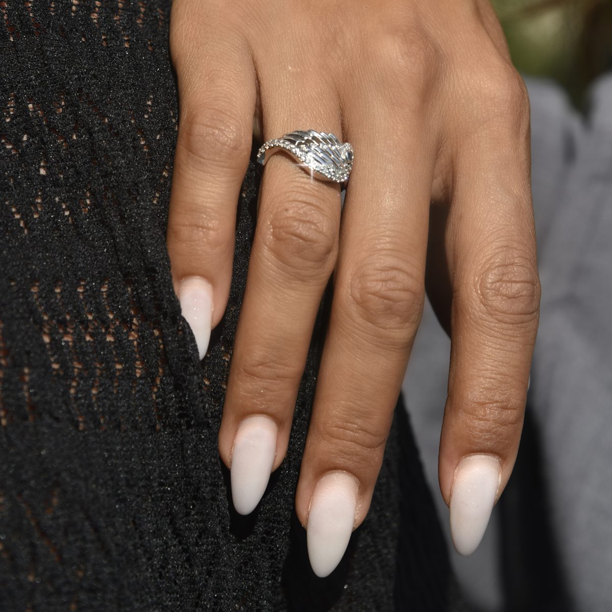 925 Sterling Silver & CZ Wrap Around 'The Couple' Ring image 6