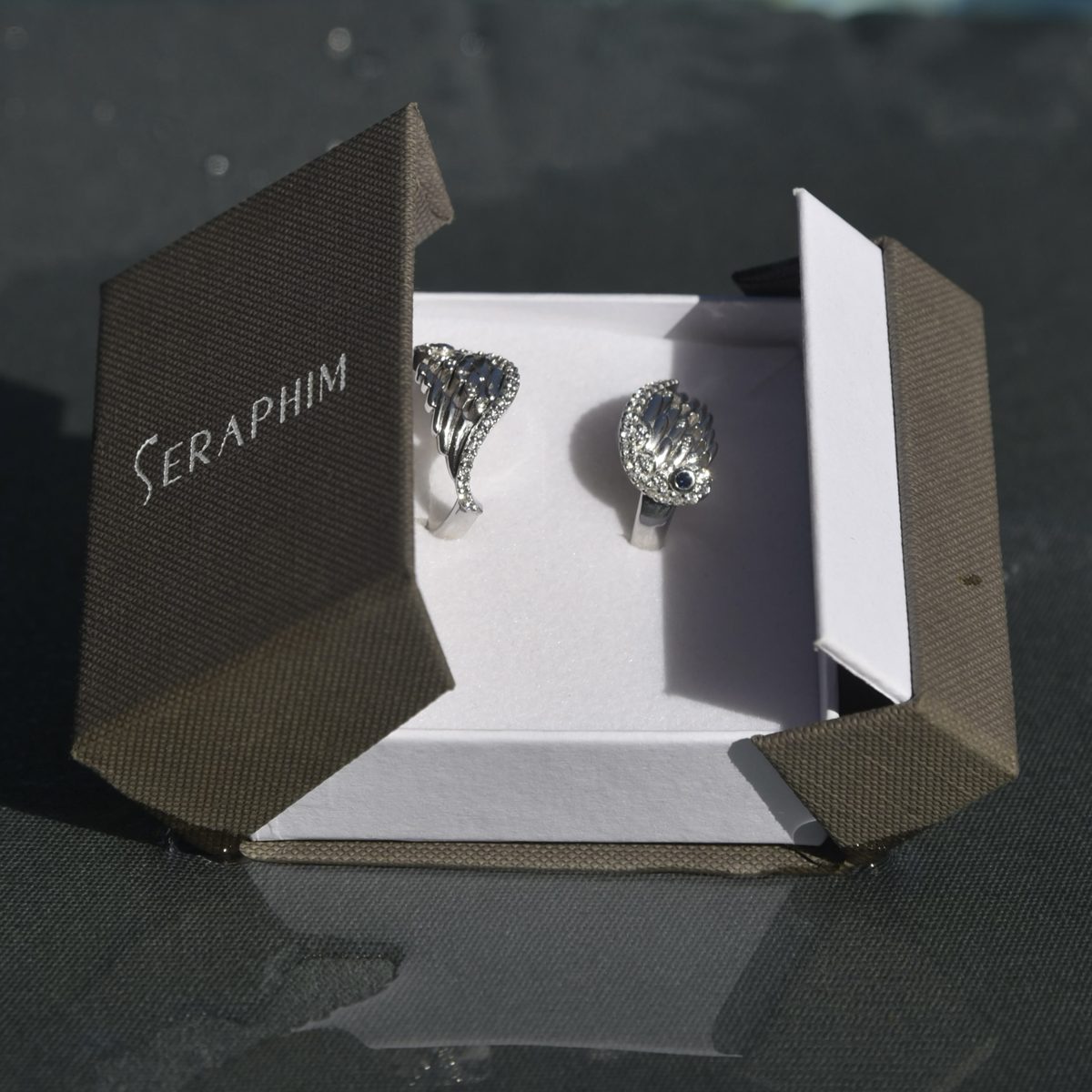 925 Sterling Silver & CZ Wrap Around 'The Couple' Ring image 7