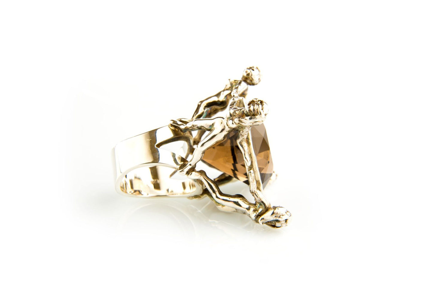 Smoky Quartz Matisse Silver Ring image 1