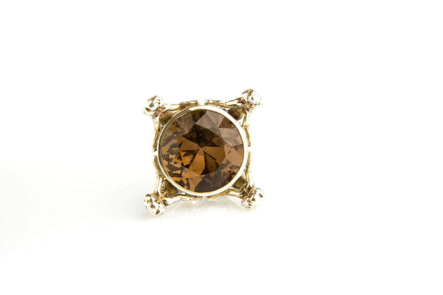 Smoky Quartz Matisse Silver Ring image 3