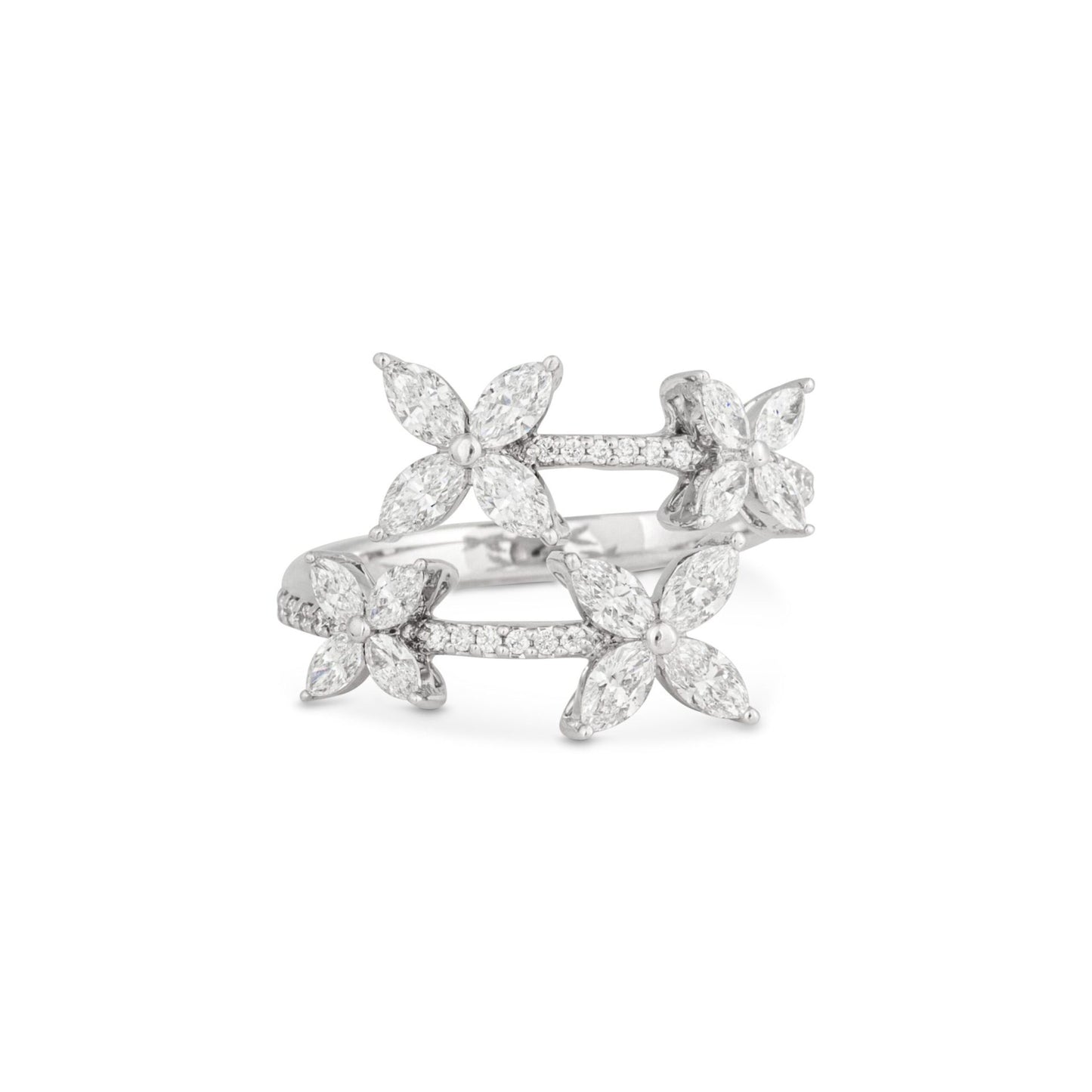 Diamond Gala Ring in White Gold 18K image 1