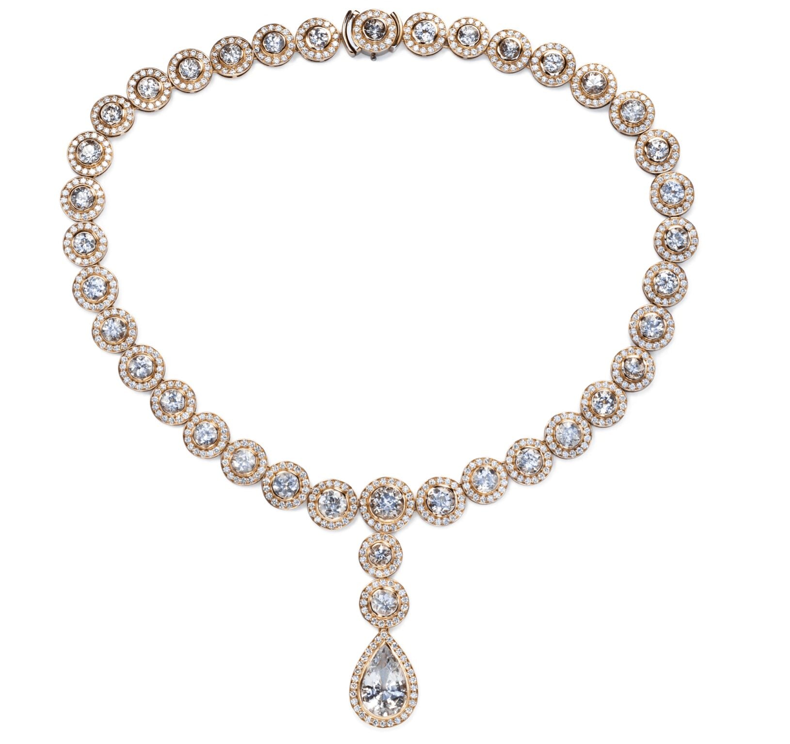 Sapphire Necklace in Red Gold 18K image 0