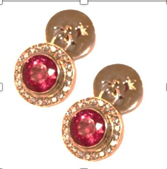 Men Cufflinks Pink Tourmaline image 0