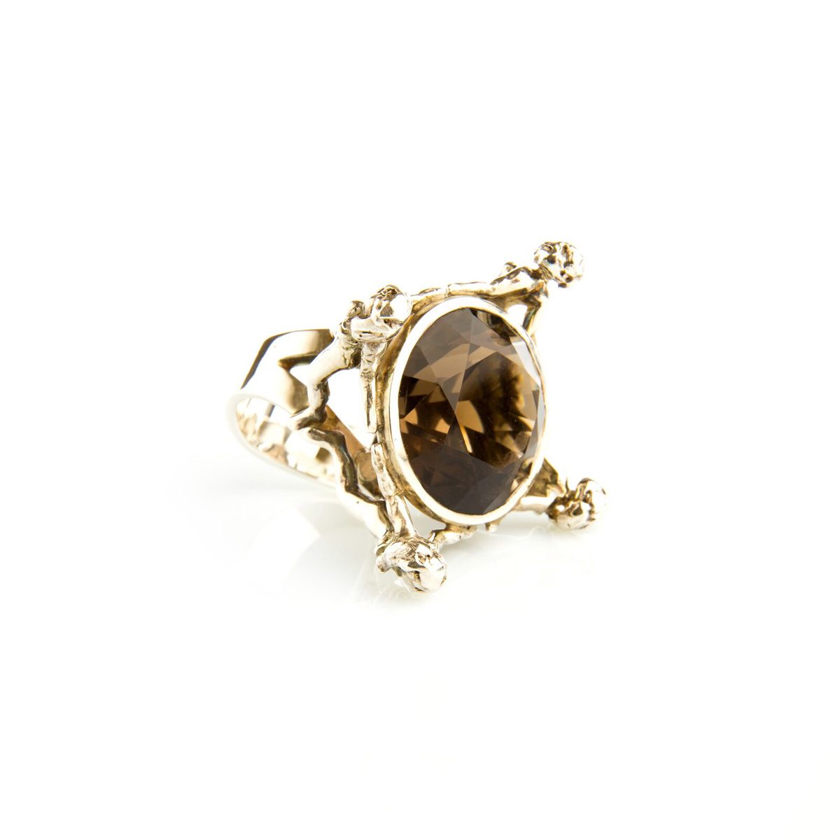 Smoky Quartz Matisse Silver Ring image 0