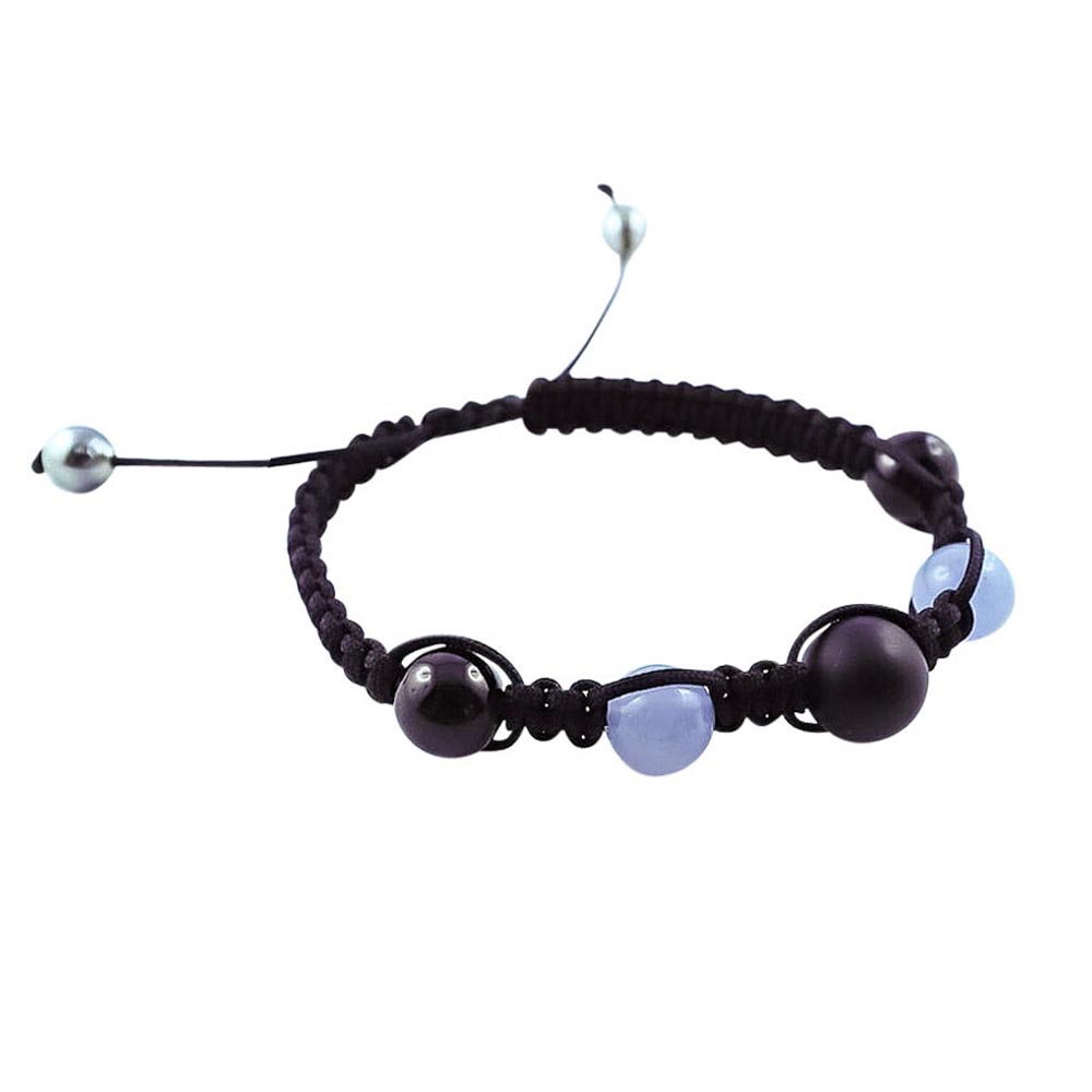 Tahiti Pearls, Aquamarine, Black Tourmaline Bracelet image 0