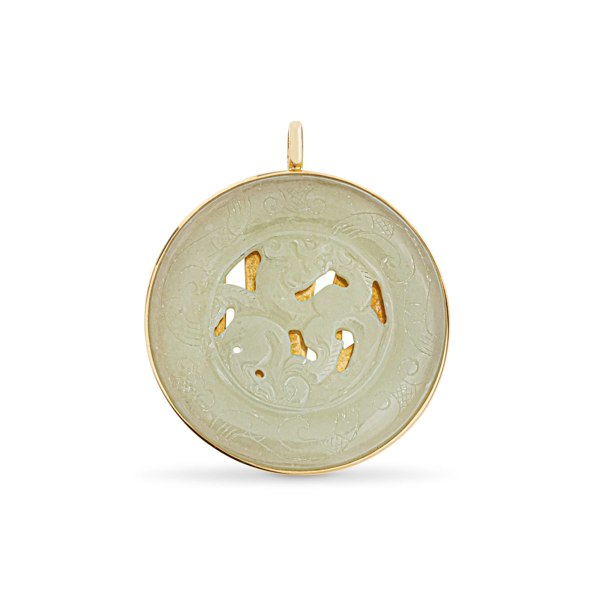 Nathalie Knauf Jade Pendant in Gold 18K image 1