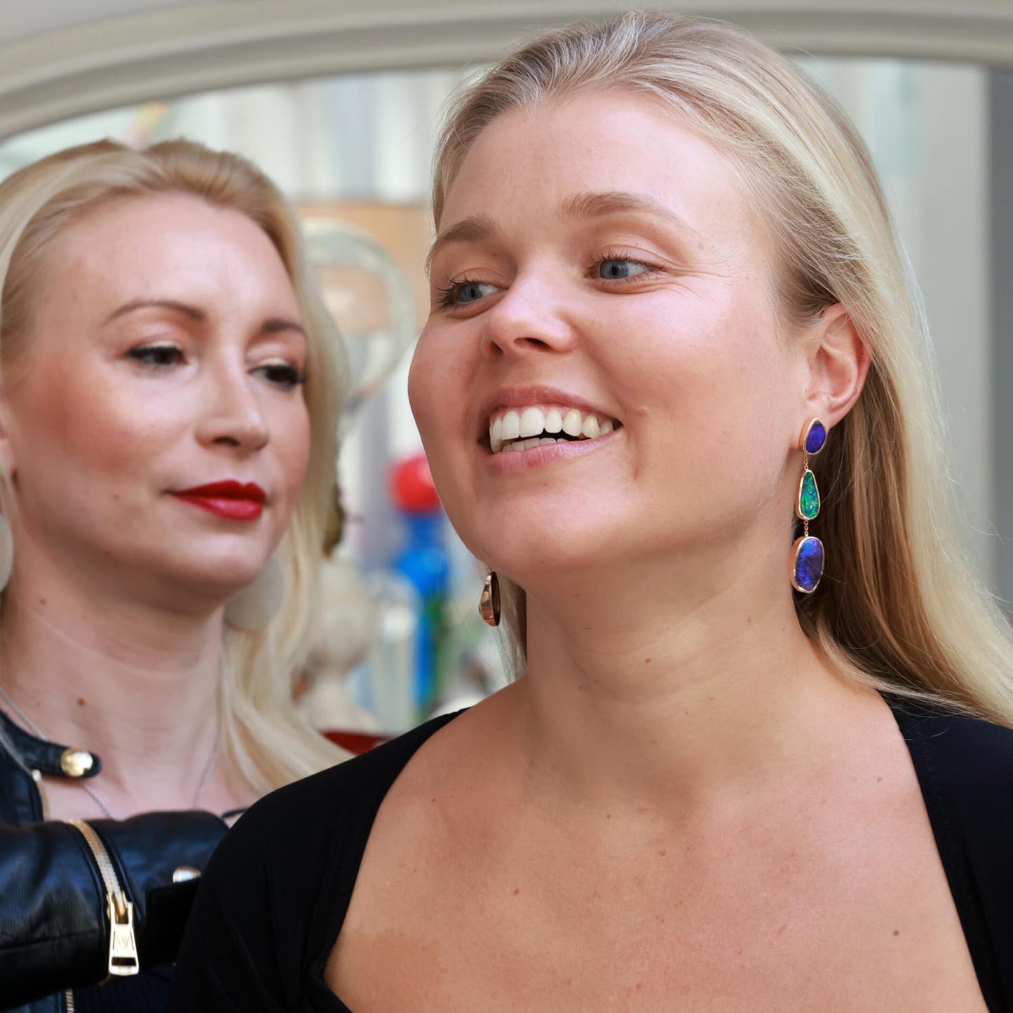 Trio Boulder Opal Earrings in Gold 18K image 3