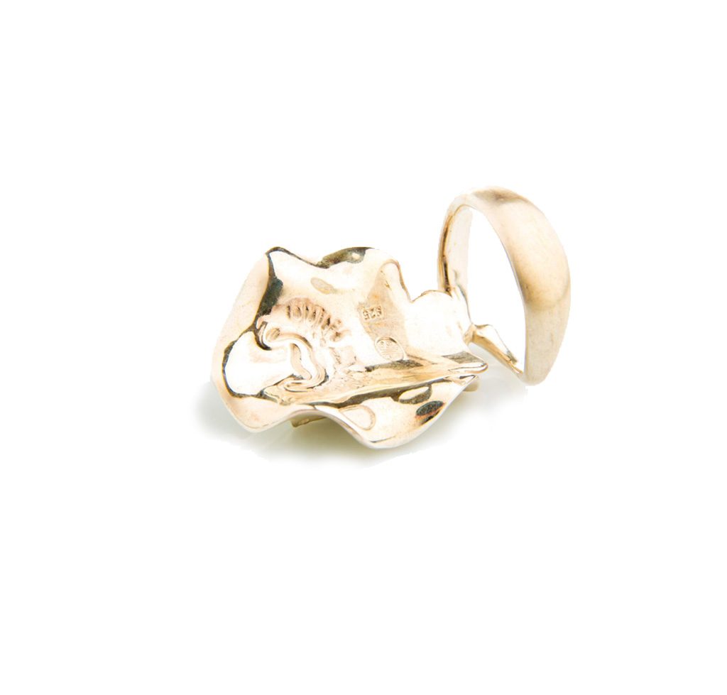 White Gold Ray Cocktail Ring image 1