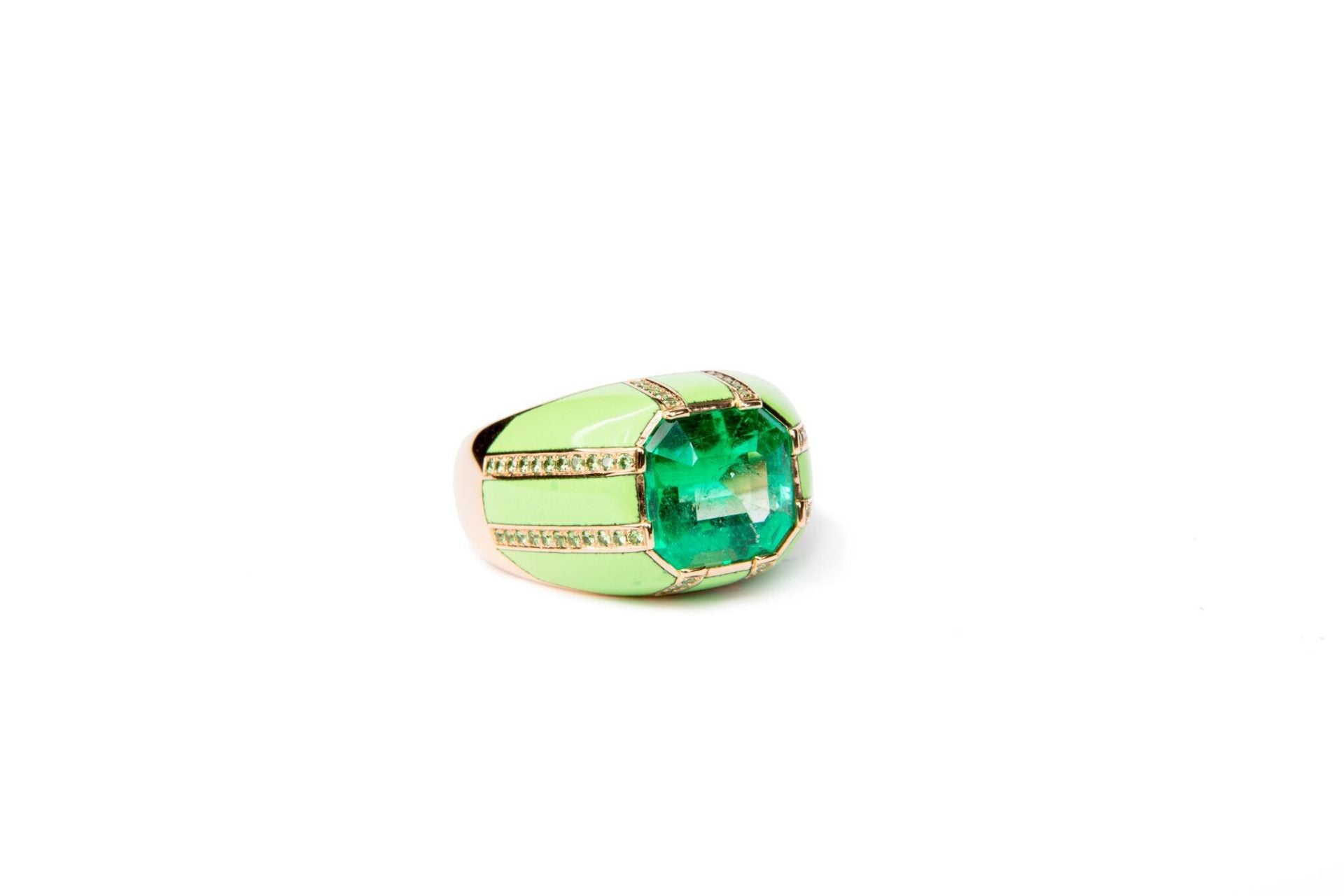 Emerald Rally Ring in Gold image 0