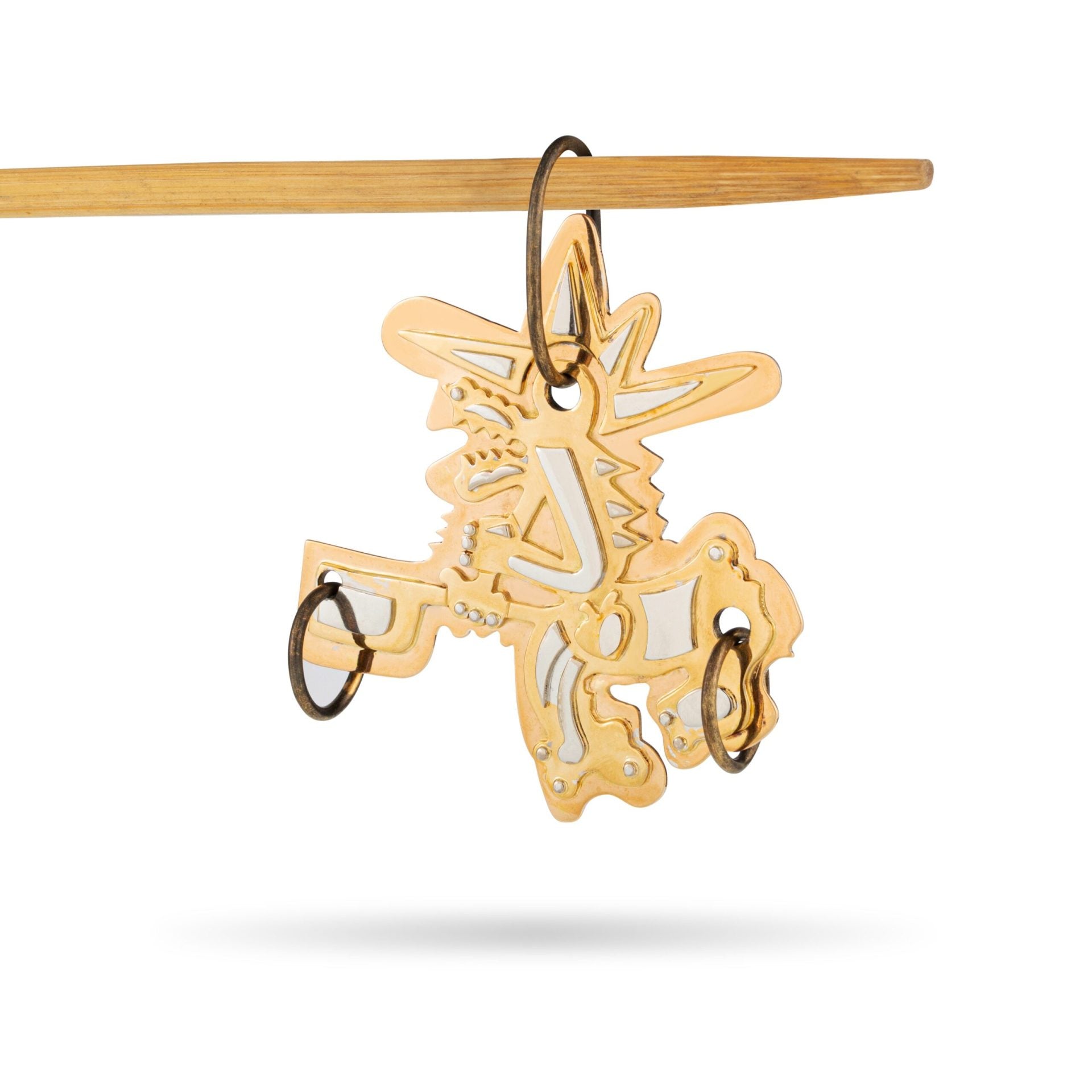 Pegan Horse Pendant in Red & Yellow Gold 18K image 1