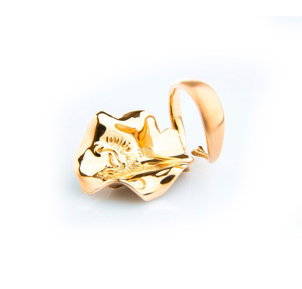 Rose Gold Ray Cocktail Ring image 1