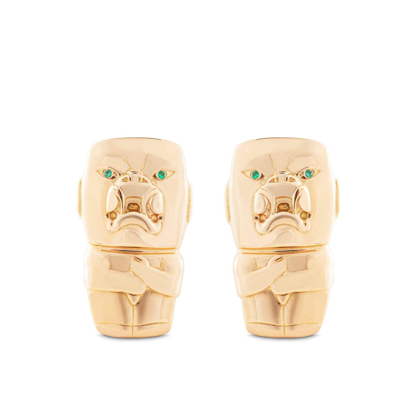 Emerald Cufflinks in Gold 18K image 0