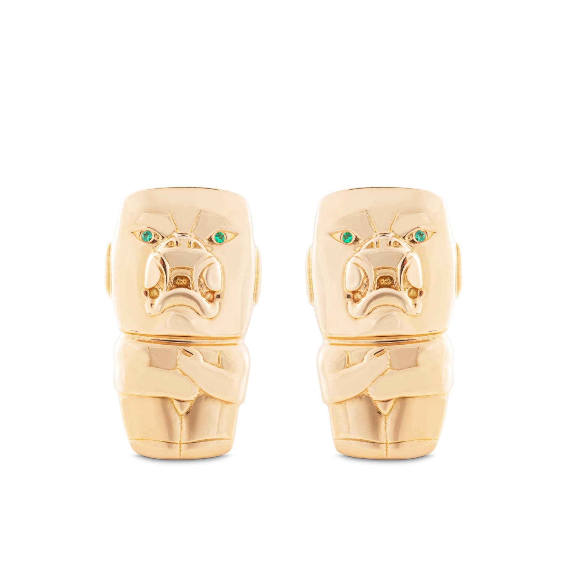 Emerald Cufflinks in Gold 18K image 0
