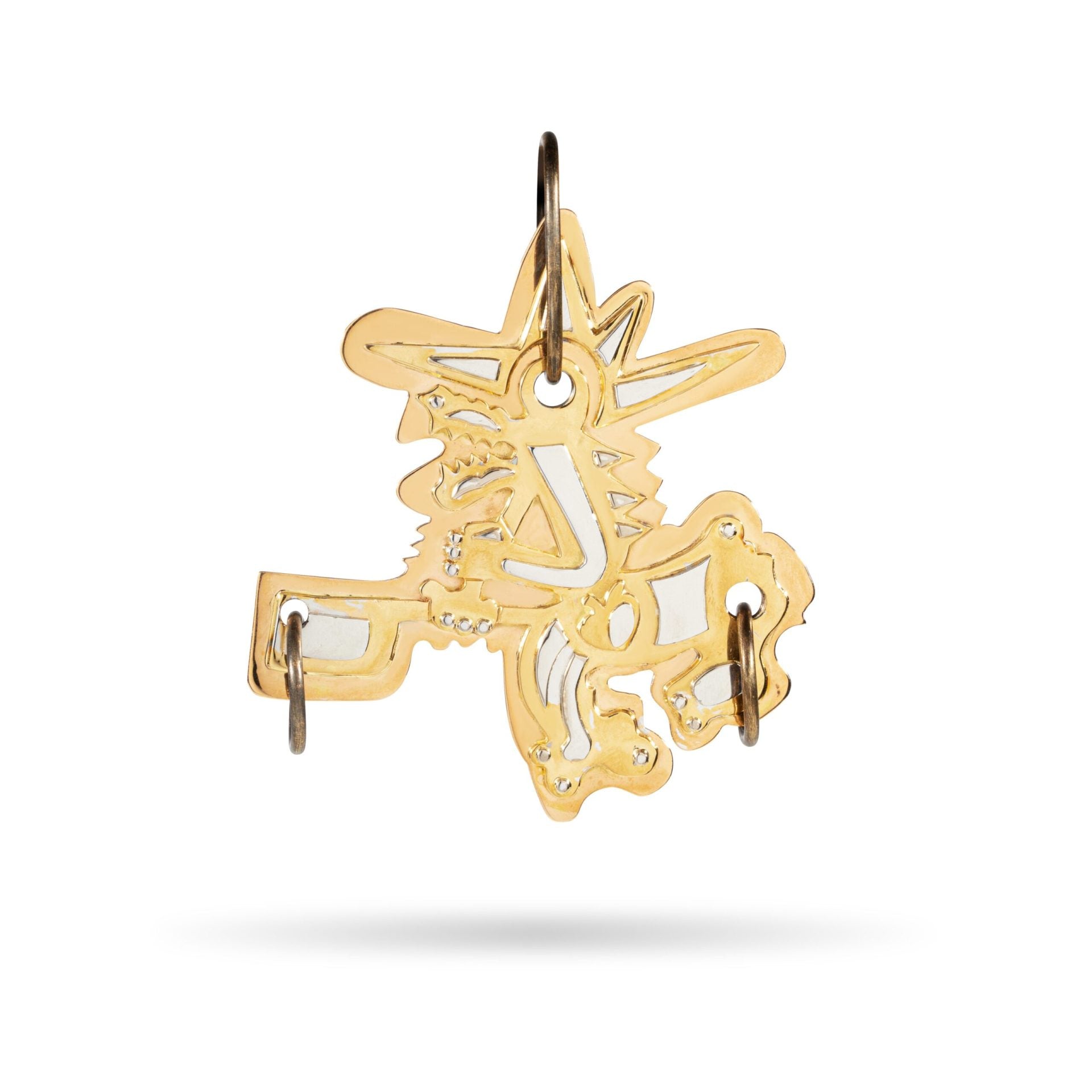 Pegan Horse Pendant in Red & Yellow Gold 18K image 0