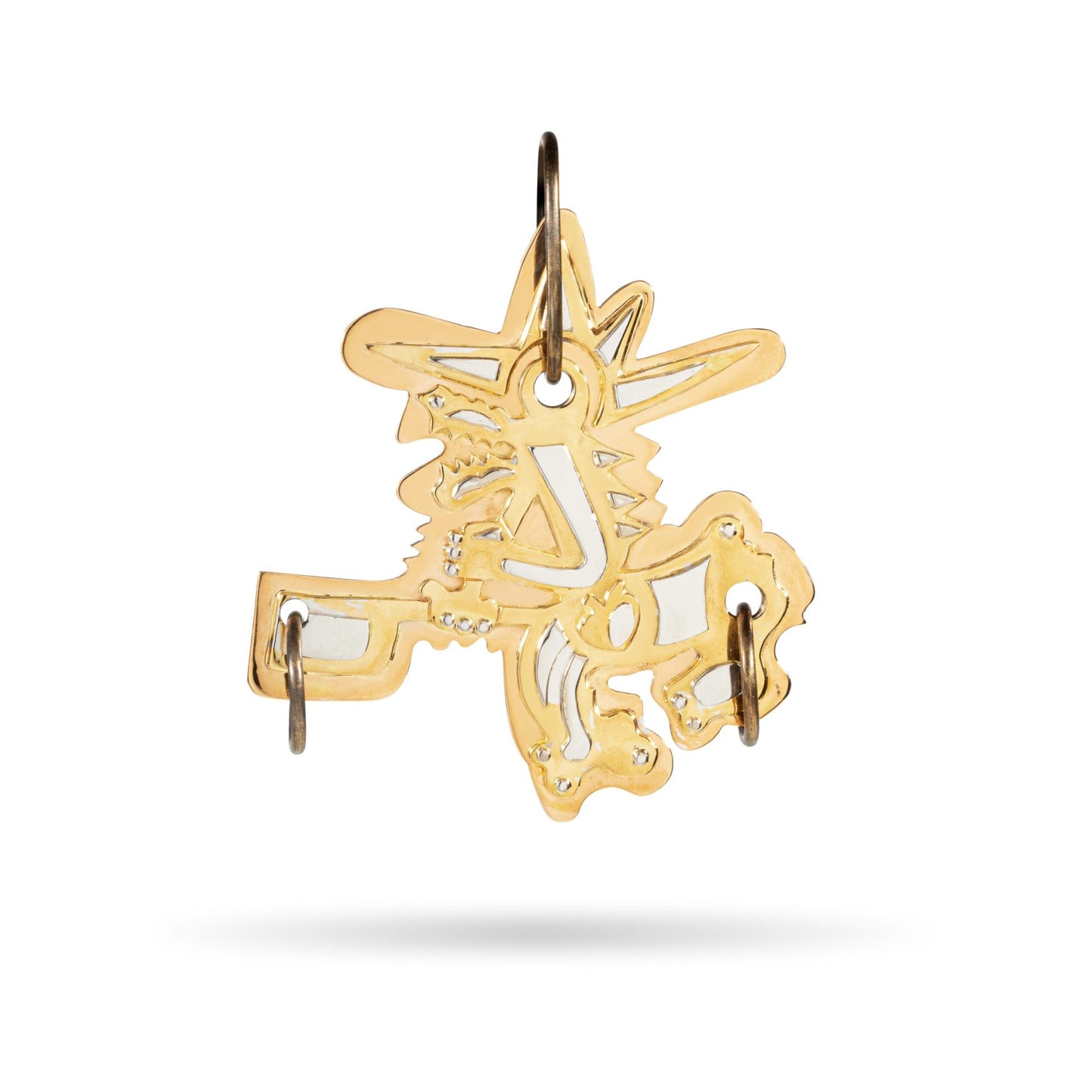Pegan Horse Pendant in Red & Yellow Gold 18K image 0