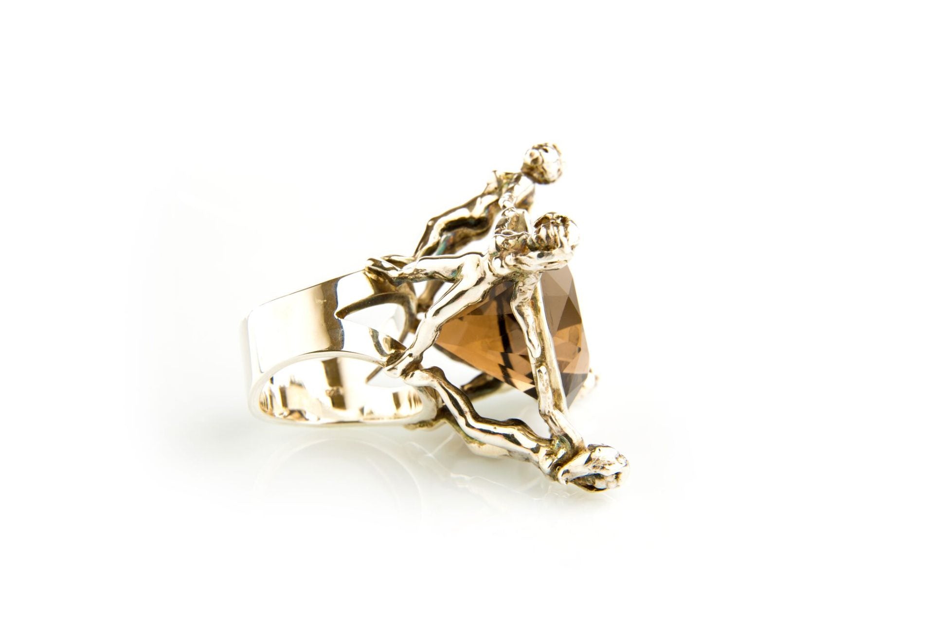 Smoky Quartz Matisse Silver Ring image 1
