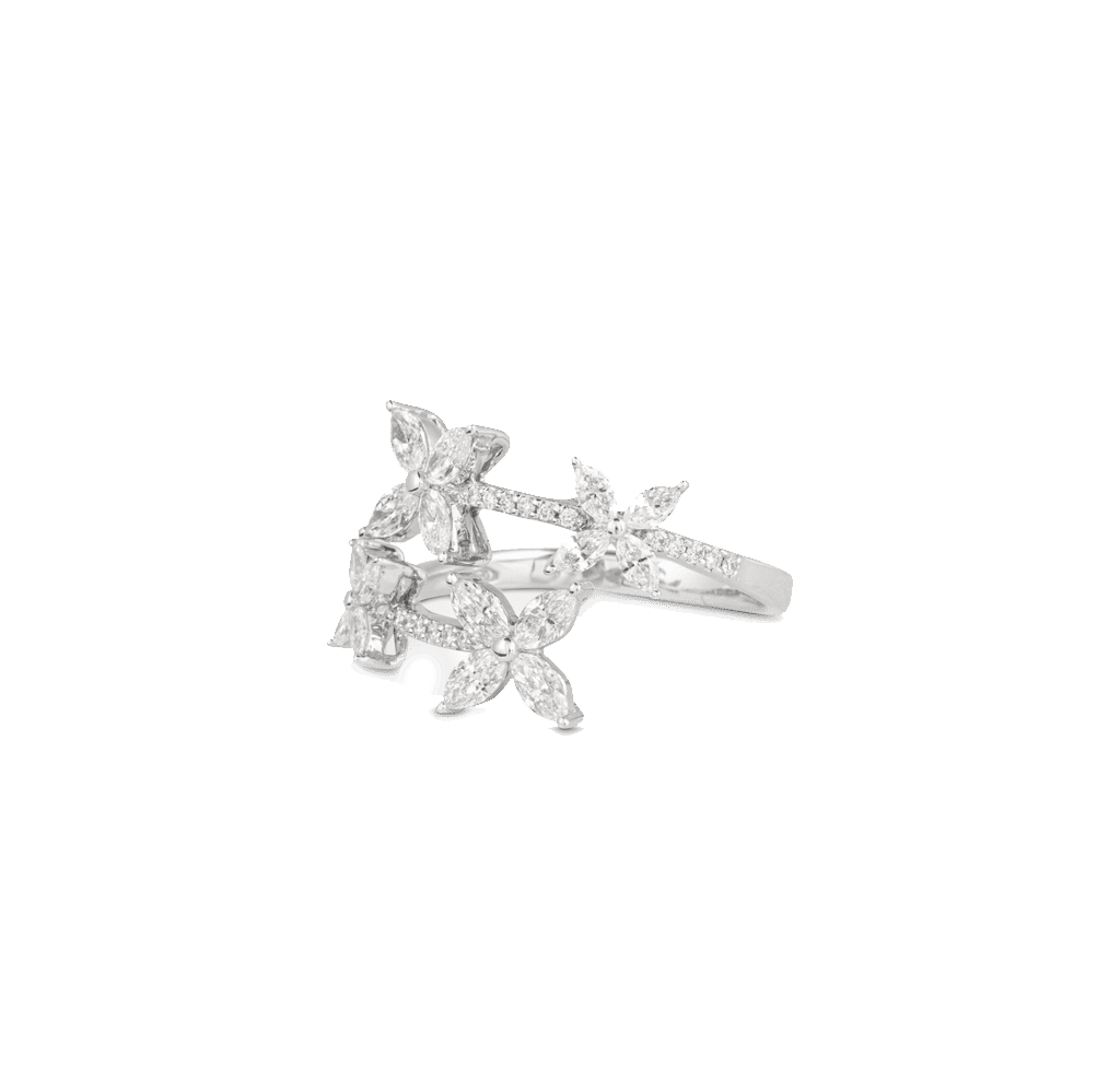 Diamond Gala Ring in White Gold 18K image 0