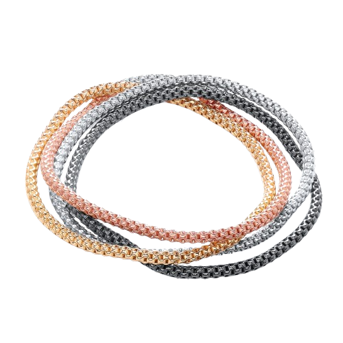4 Strand Multi Colours Fancy Bracelet