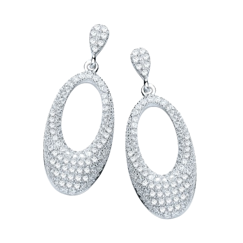 Micro Pave' Fancy Drop Earring