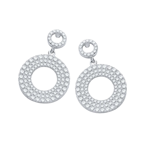Micro Pave' Fancy Drop Earring