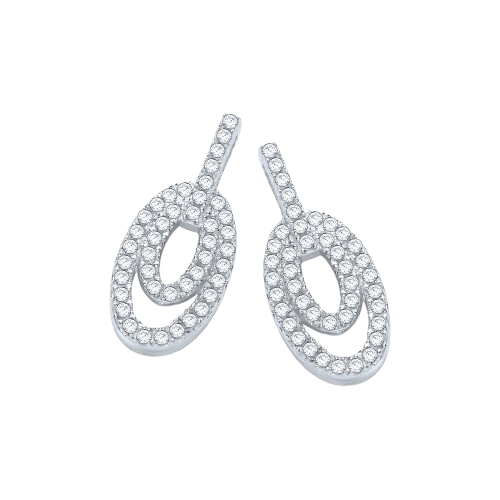 Micro Pave' Fancy Drop Earring