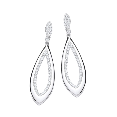 Fancy Pear Cz Drop