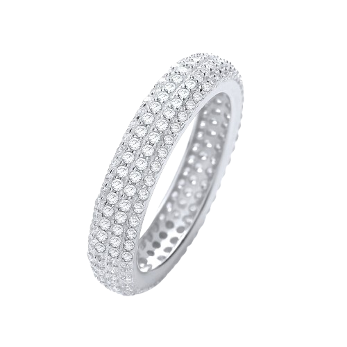 Micro Pave' Full ET Ring No Edge Cz