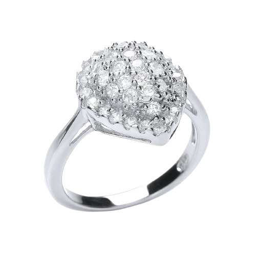 Fancy Pear Shape Cz Ring