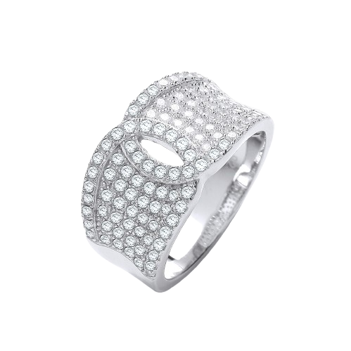Micro Pave' White Cz Ring