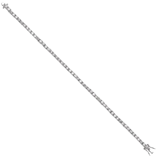 Silver Cz Tennis Bracelet