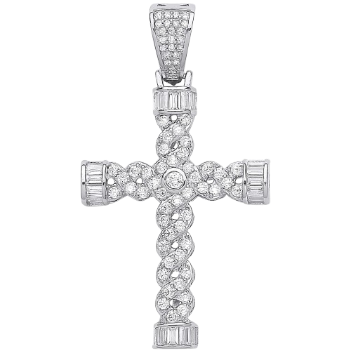 Silver Style Fancy Cross