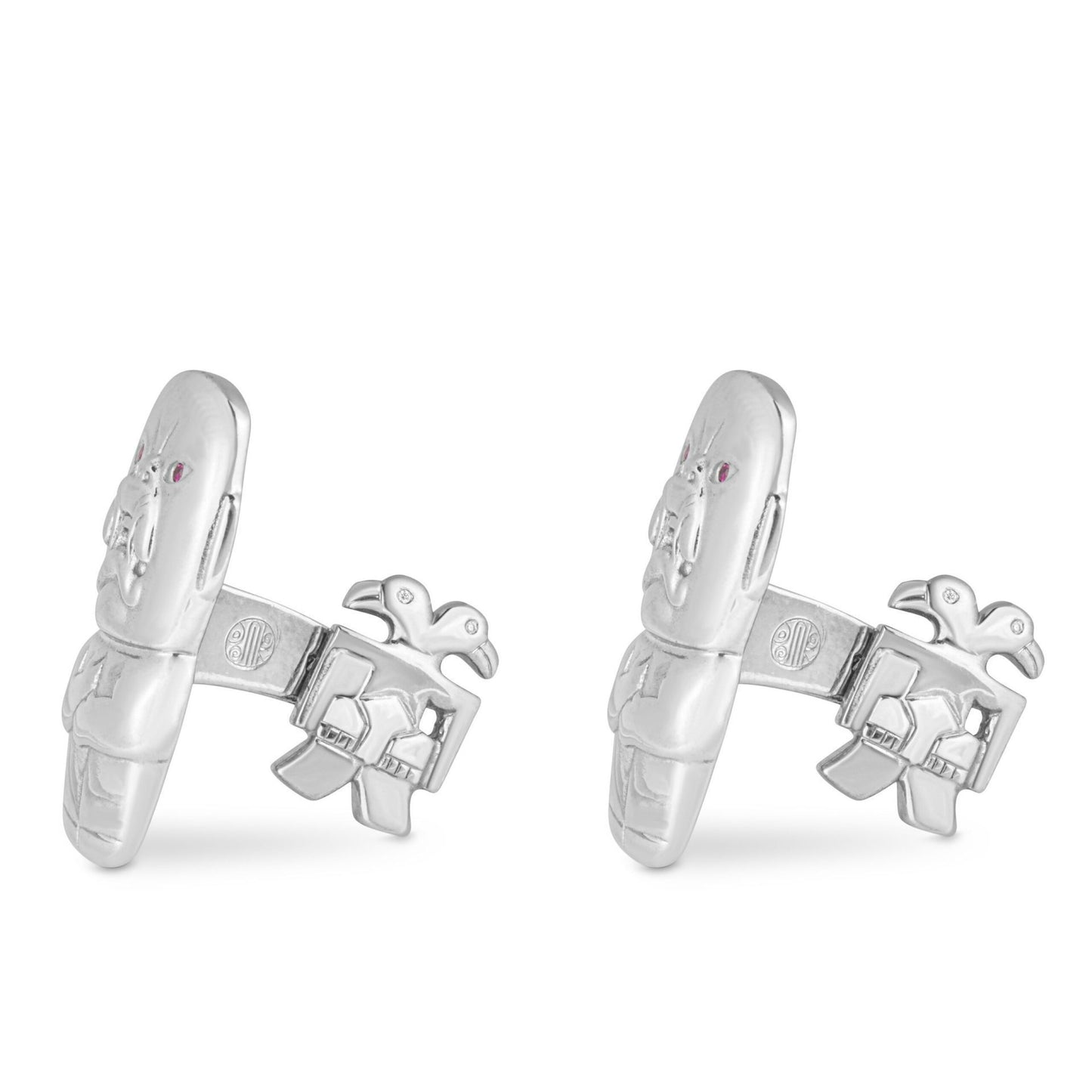 Emerald Cufflinks in Gold 18K image 3