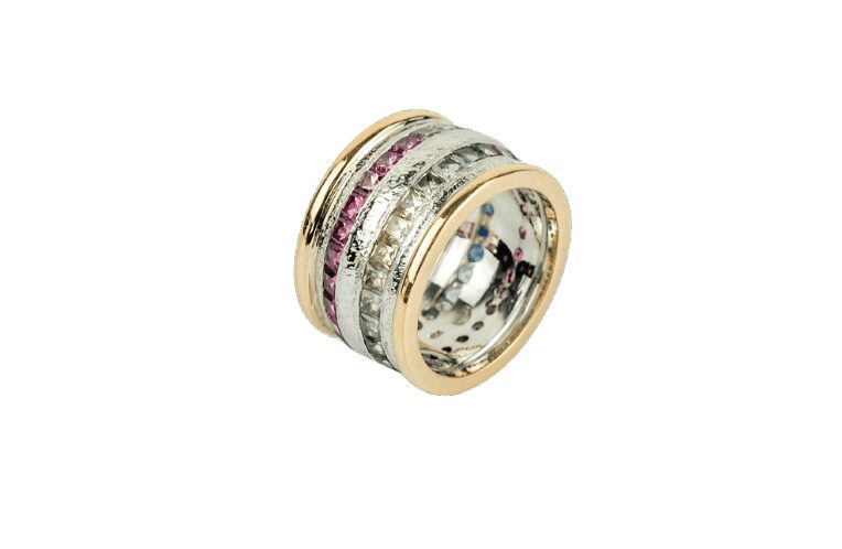 Majestic Men Ring in Red and White Gold 18k image 1