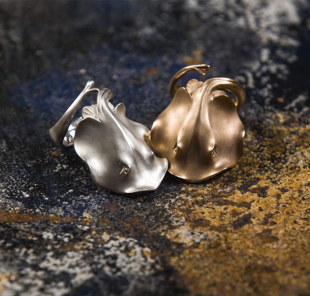 Rose Gold Ray Cocktail Ring image 3