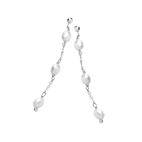 Water Pearls Drop Earrings