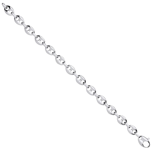 Silver Coffee Bean Bracelet