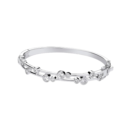 Timeless Rubover Bracelet CZs Bangle